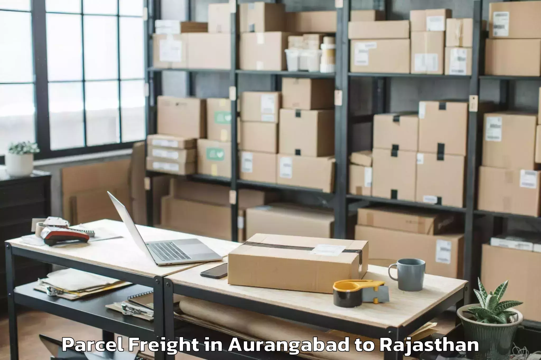 Leading Aurangabad to Bagar Parcel Freight Provider